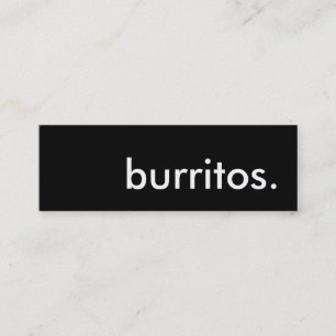 burritos. lojalitetstansmaskinkort lojalitetskort
