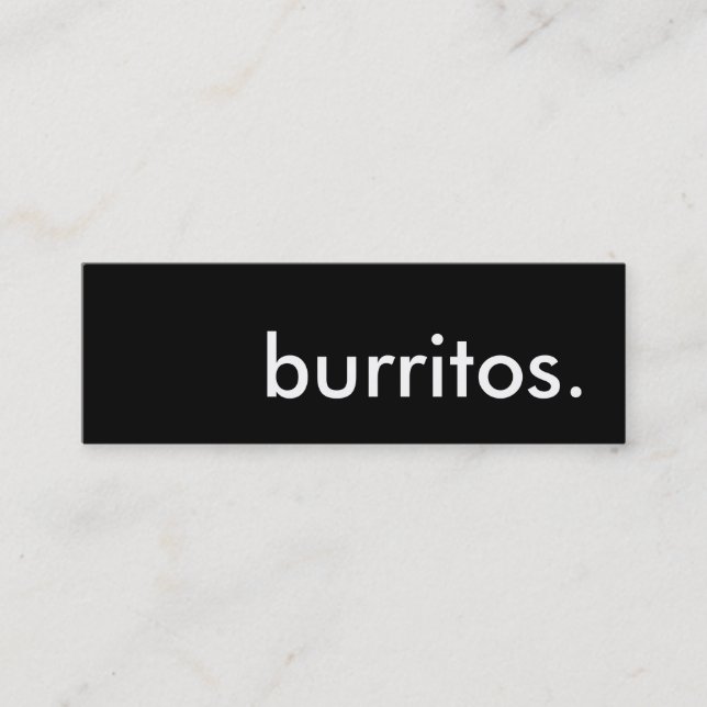 burritos. lojalitetstansmaskinkort lojalitetskort (Framsida)