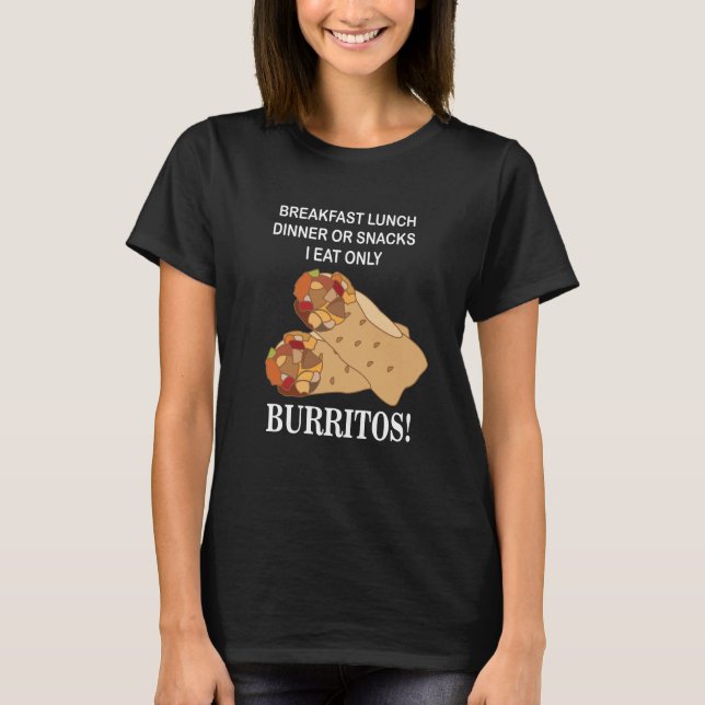 Burritos Roligt T Shirt (Framsida)