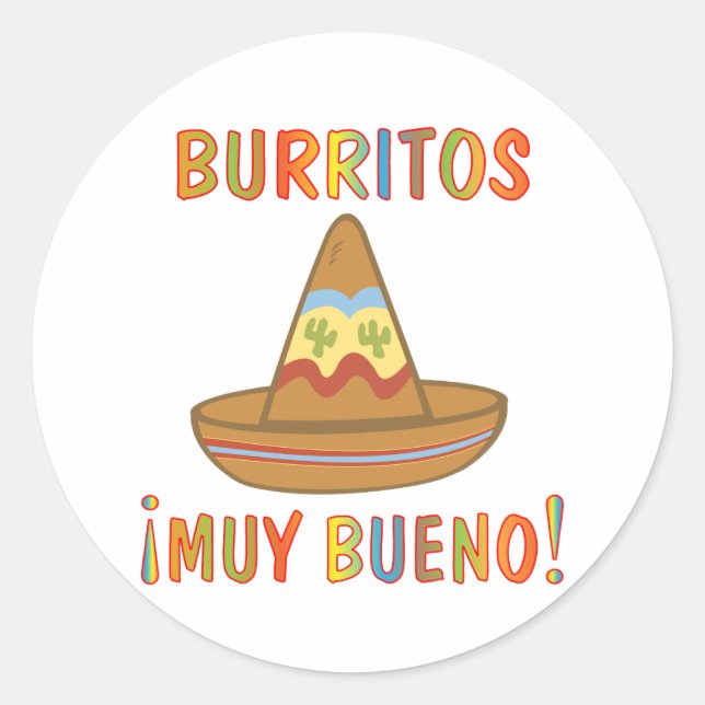 BURRITOS RUNT KLISTERMÄRKE (Framsida)