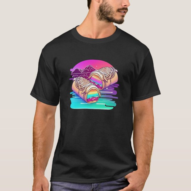 Burritos With a Futuristic Vibe for a Modern Twist T Shirt (Framsida)