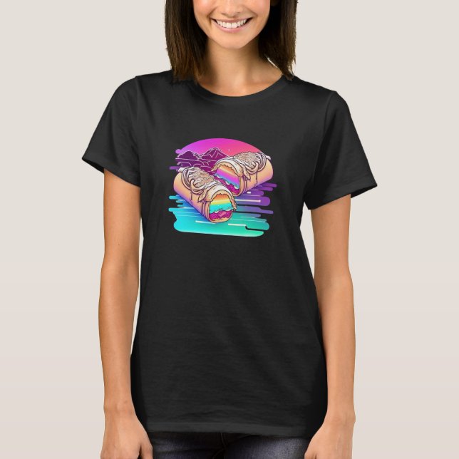 Burritos With a Futuristic Vibe for a Modern Twist T Shirt (Framsida)