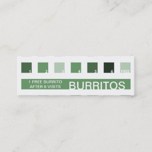 BURRITOSkundgillande (modet kvadrerar), Lojalitetskort
