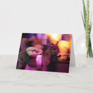 Burro i julklapp helgkort