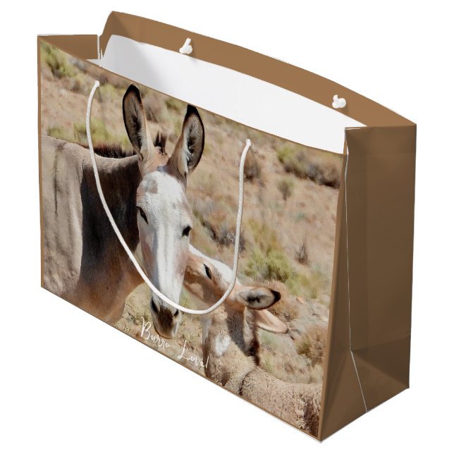 Burro Kärlek Gift Bag (Baksidan Vinklad)