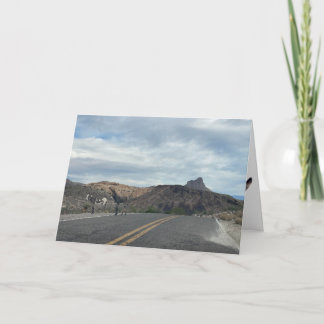 burros on route 66 greeting card (blank inside) kort
