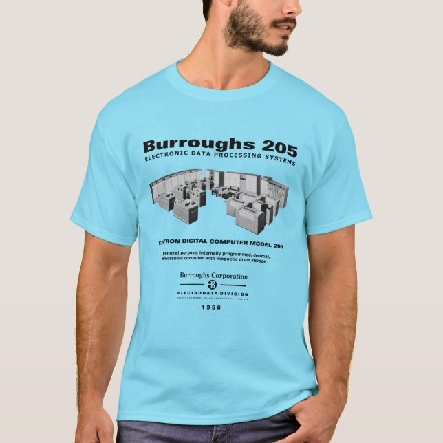 Burroughs 205 datorT-tröja T Shirt (Framsida)
