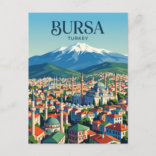 Bursa Skyline Turkiet Vykort (Framsida)