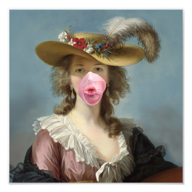 Burst Bubble Gum Diva II Fototryck (Framsidan)