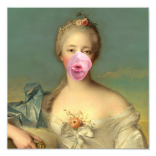 Burst Bubble Gum Diva III Fototryck