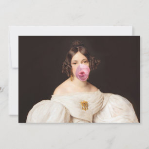 Burst Bubble Gum Diva Inbjudningar