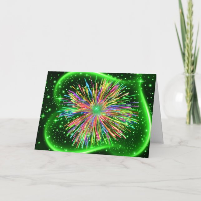 Burst of Bright Light Greeting Card Kort (Framsida)