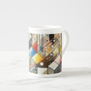 Burst of Färg Benporslin Mugg