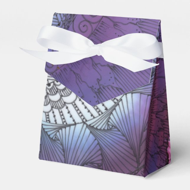 Burst of Färg Favor Box Presentaskar (Framsidan Sidan)