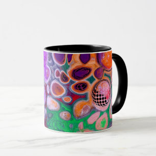 Burst of Färg Fluid Art Mugg