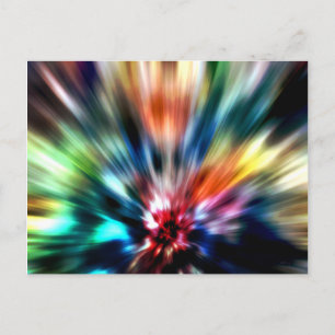 Burst of Färg Vykort
