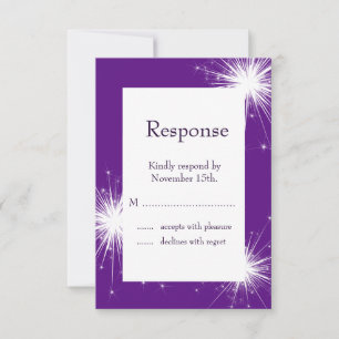 Burst of Sparkles OSA (lila) Kort
