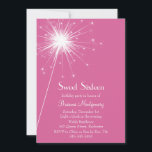 Burst of Sparkles Sweet sixteen Inbjudningsfuchsia Inbjudningar<br><div class="desc">Stora sparkler tänder i Födelsedagsfest inbjudan med en spricka av bländande twinkles.   Rulla ner för att se det samordnande biet.</div>