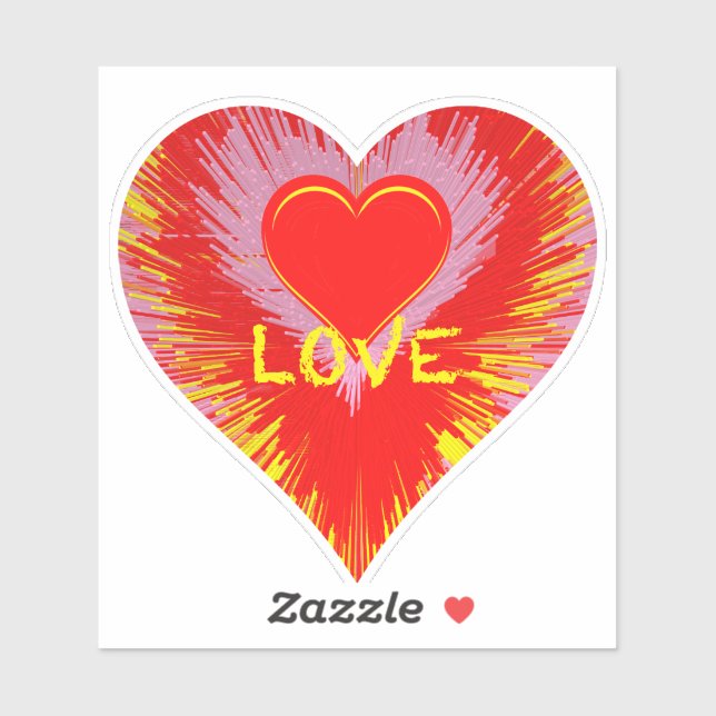 Bursting Heart Klistermärken (Ark)