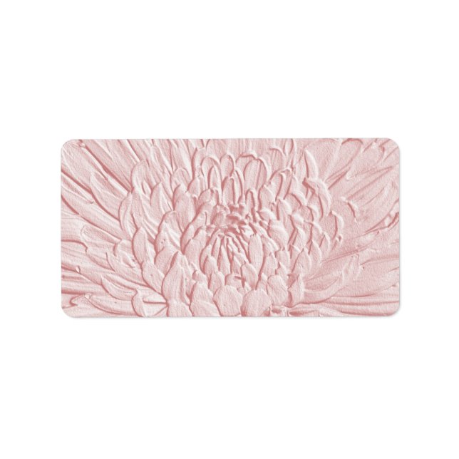 Bursting Joy Embossed Blommigt Bröllop eller Gener Adressetikett (Framsidan)