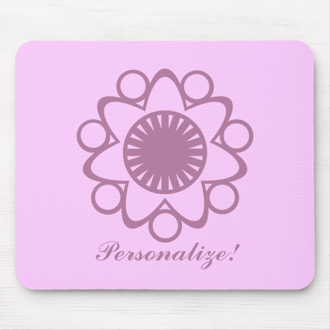 Bursting with Life Flower Mousepad, Lavender Musmatta (Framsidan)