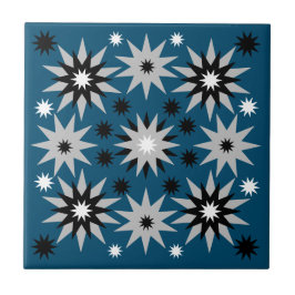Bursts för flera formade Sol | Havsblått | Kakelplatta