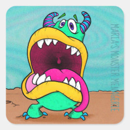 Burt, dekal fyrkantigt klistermärke