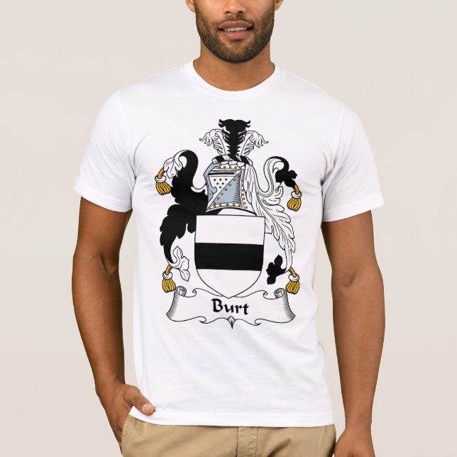 Burt familjvapensköld t shirt (Framsida)
