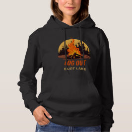 Burt Lake Michigan Bålplats T Shirt