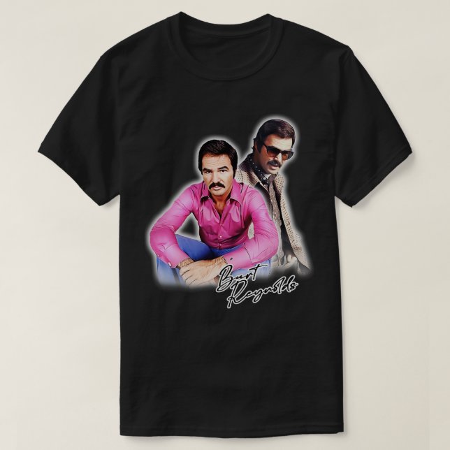 Burt Reynolds Retro 70-talet Stil T Shirt (Design framsida)