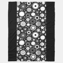 Burton Family Collection Grått/Black/White Fleecefilt