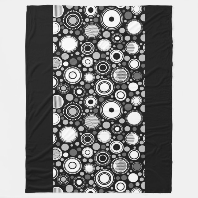 Burton Family Collection Grått/Black/White Fleecefilt (Framsidan)