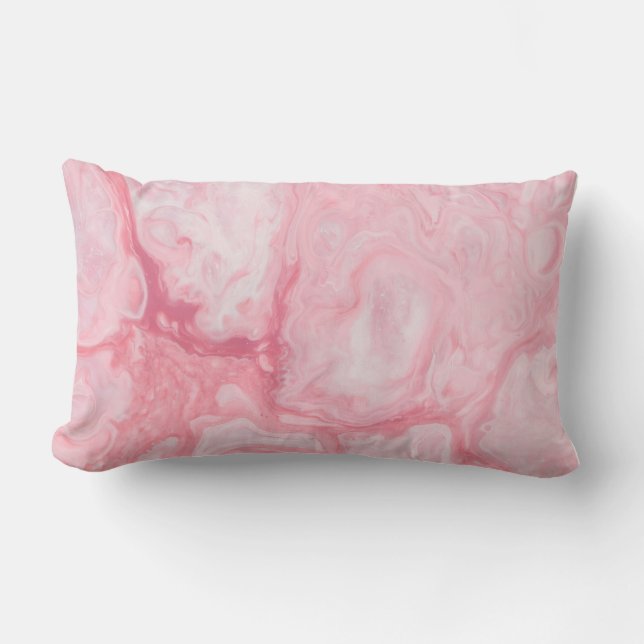 Burton Family Collection Rosa Marble Lumbarkudde (Framsida)