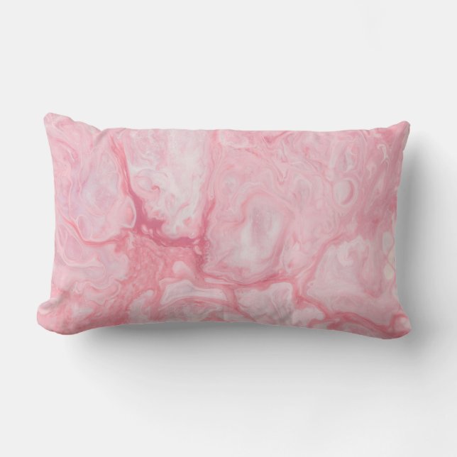 Burton Family Collection Rosa Marble Lumbarkudde (Framsida)