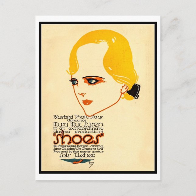 Burton Ris for the film "Shoes", 1916 Vykort (Framsida)