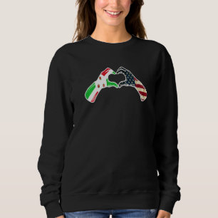 Burundi Amerikan USA Flagga USA Burundisk Hjä T Shirt
