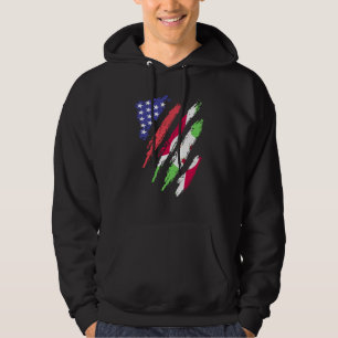 Burundi Amerikansk Patriot Uppvuxen Hjärtflagga Rä Hoodie