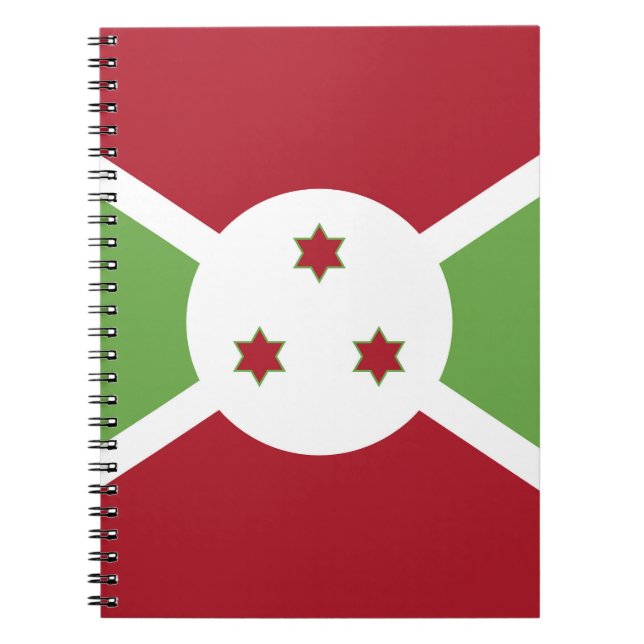 Burundi flagga anteckningsbok (Framsidan)