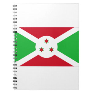 Burundi Flagga Anteckningsbok