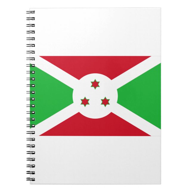 Burundi Flagga Anteckningsbok (Framsidan)