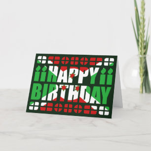 Burundi Flagga Birthday Card Kort