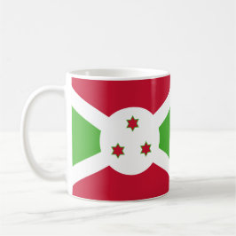 Burundi Flagga Ceramic Mugg