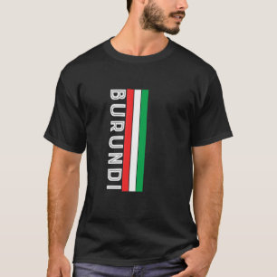 Burundi Flagga Färg T Shirt