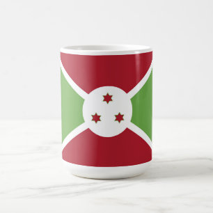Burundi flagga kaffemugg