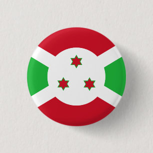 Burundi Flagga Knapp