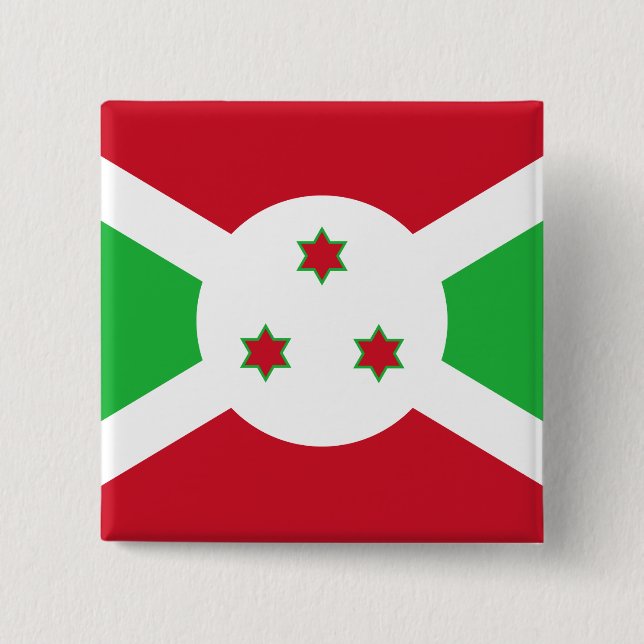 Burundi Flagga Knapp (Framsida)