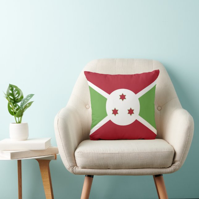 Burundi flagga kudde (Stol)