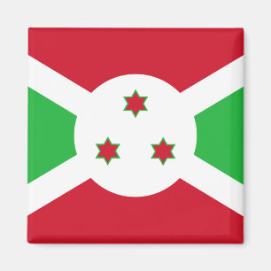 Burundi Flagga Magnet