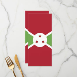 Burundi flagga meny