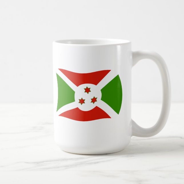 Burundi Flagga Mugg (Höger)